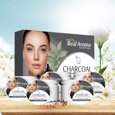 Top Max Real Aroma Correct and Care Charcoal Facail kit (5 in 1)