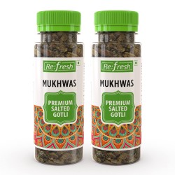 Refresh Premium Salted Gotli Mukhwas - 100gm (Pack of 2)