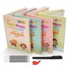 Sank Magic Practice Copybook (4 BOOK + 10 REFILL+ 2 Pen +2 Grip)