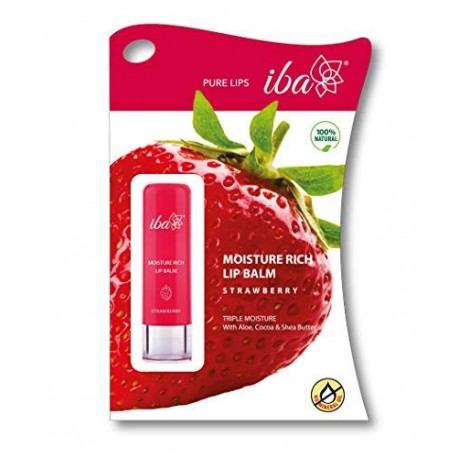 Iba Moisture Rich Lip Balm (Strawberry)  - 4.5gm