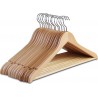 Star Work Wooden Garment Hangers (Set of 12)