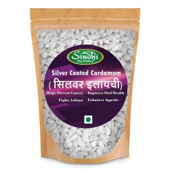 Sindhi Dry Fruits Pure Silver Coated Elachi - 100gm