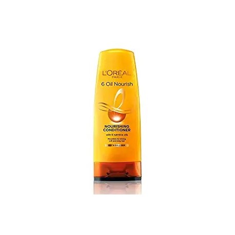 L'Oréal Paris Conditioner, Moisturising & Hydrating, For Dull, Dry & Lifeless Hair, 6 Oil Nourish - 192.5ml