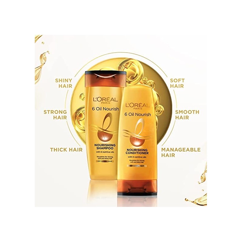 L'Oréal Paris Conditioner Moisturising & Hydrating (6 Oil Nourish) 192.5ml