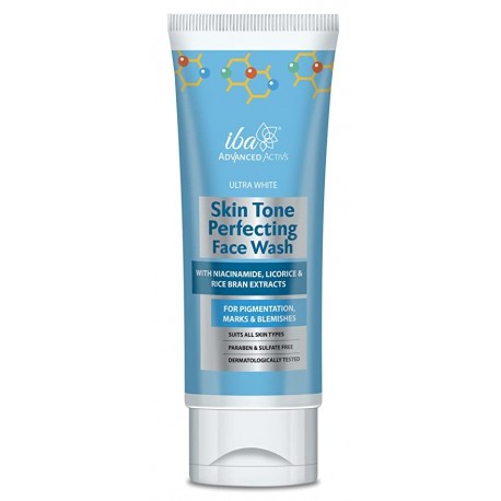 Iba Advanced Activs Ultra White Skin Tone Perfecting Face Wash - 100gm