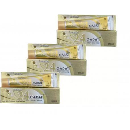 Broad Biotech Derma 24 Carat Skin Care Cream - 25gm (Pack of 3)