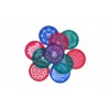 Rangoli Making Round Stencil (Size 8 inch) - Pack of 10
