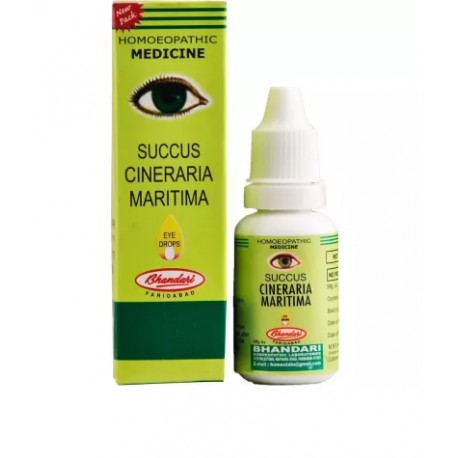 Bhandari Cineraria Maritima Succus Eye Drops - 10ml