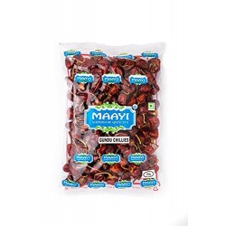 Maayi Dry Red Gundu Chilli - 200gm (Pack of 5)