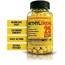 Cloma Pharma Classic Nutrition Methyldrene 25 Fat Burner (Pack of 100 Capsules)