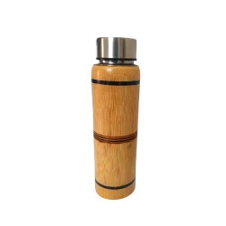 Spaces Handcrafted Bamboo Water Bottle - 500ml (Pack of 2)