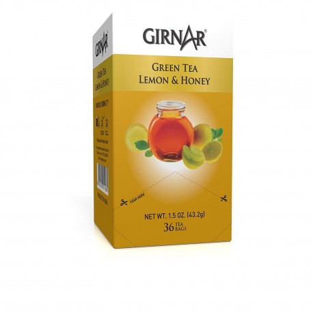 Girnar Green Tea Lemon & Honey (36 Tea Bags)  - 43gm