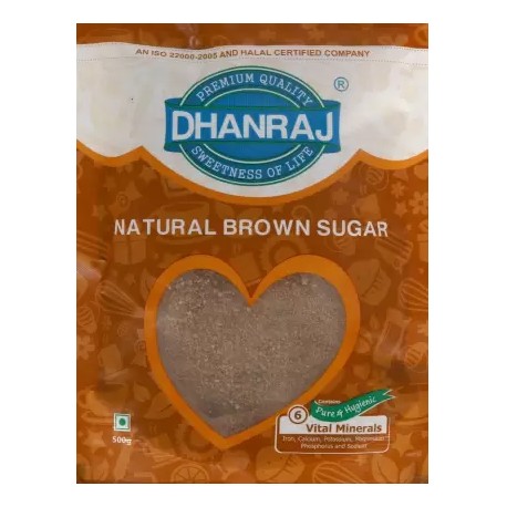 Dhanraj Natural Brown Sugar - 500gms