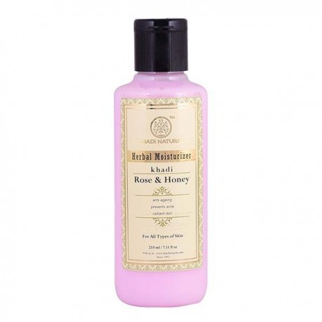 Khadi Natural Rose & Honey Moisturizer 210ml
