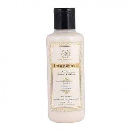 Khadi Natural Almond & Saffron Moisturizer 210ml