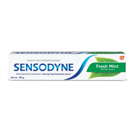 Sensodyne Fresh Mint, Sensitive Tooth Paste - 150gm (Pack of 4)