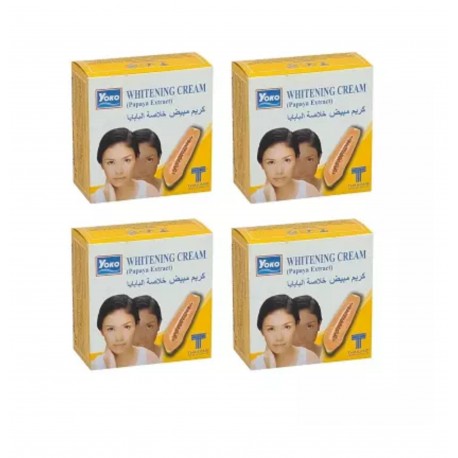 Yoko Whitening Papaya Cream - 4gm (Pack of 4)