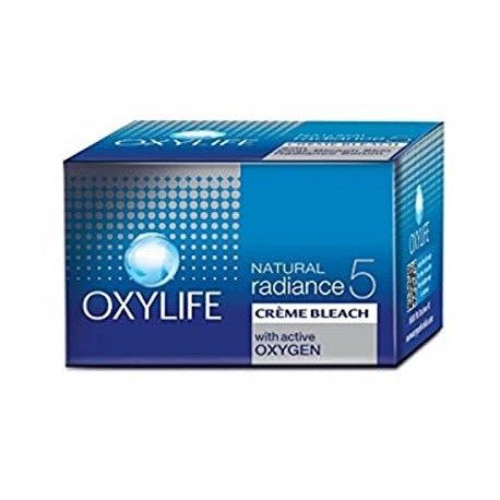 OxyLife Natural Radiance 5 Creme Bleach With Active Oxygen - 27gm (Pack of 5)