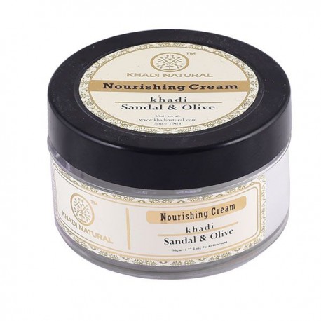 Khadi Natural Sandal & Olive Face Nourishing Cream With Sheabutter 50gm