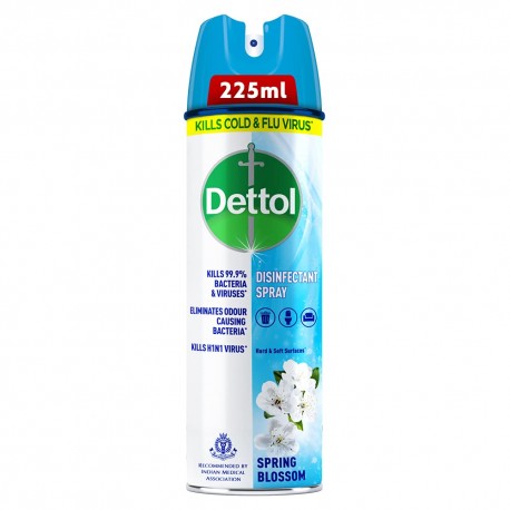 Dettol Disinfectant Sanitizer Spray Bottle - 225ml