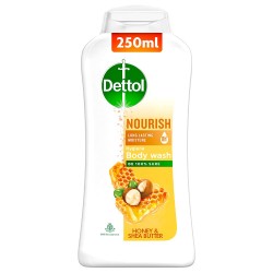 Dettol Body Wash and Shower Gel for Women and Men Nourish - 250ml