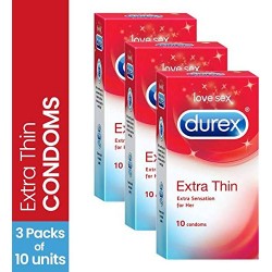 Durex Feel Thin Condoms - Pack of 3