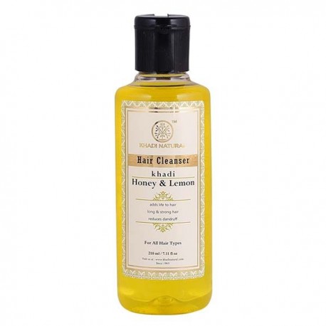 Khadi Natural Herbal Hair Cleanser With Honey & Lemon 210ml