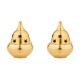 Pure Brass Apple Shape Diya with Star Holes (Pack of 2)