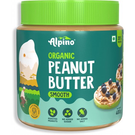 Alpino Natural Peanut Vegan Butter Smooth (400g)