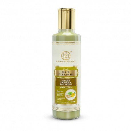 Khadi Natural Ginger Orange & Patchouli Hair Cleanser 210ml