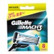 Gillette Mach 3 Manual Shaving Razor Blades Cartridge - 8 pcs