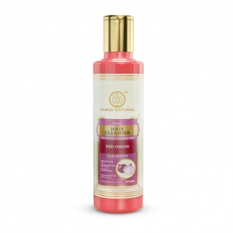 Khadi Natural Red Onion Hair Cleanser-Sulphate & Paraben Free 210ml