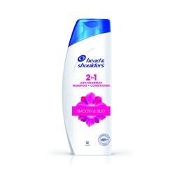 Head & Shoulders 2-In-1 Smooth And Silky Anti Dandruff Shampoo + Conditioner - 180ml