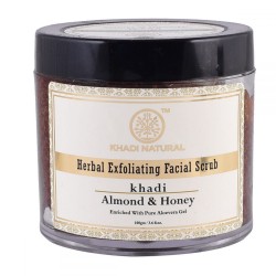Khadi Natural Almond & Honey Exfoliating Facial Scrub / 100g