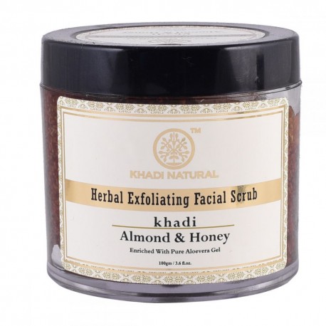 Khadi Natural Almond & Honey Exfoliating Facial Scrub / 100g