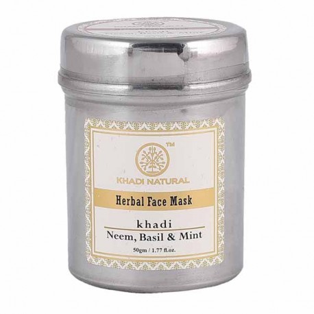 Khadi Natural Neem, Basil & Mint Face Pack(Anti Acne) 50gm