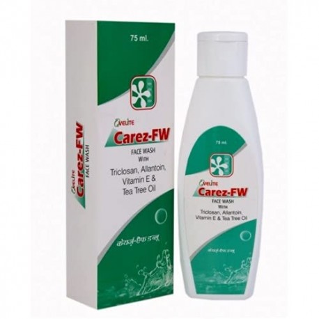Carez Face Wash With Triclosan, Allantoin, Vitamin E & Tea Tree Oil - 75ml (Pack of 2)