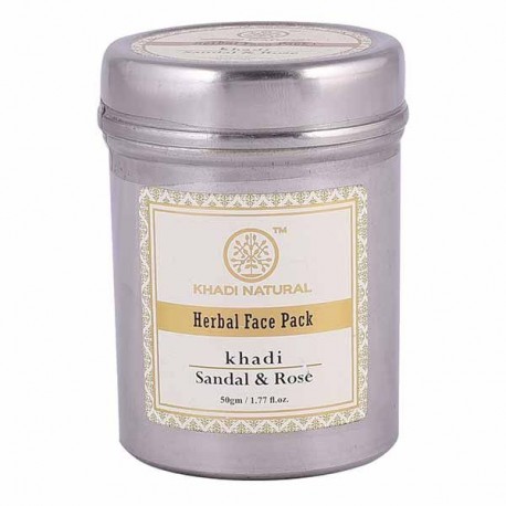 Khadi Natural Sandal & Rose Face 50gm