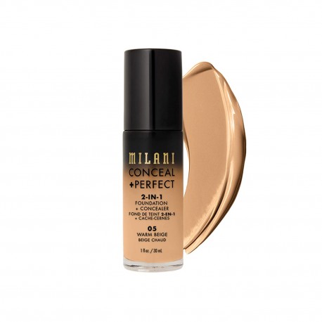 Milani Perfect 2 In 1 Natural Foundation Concealer - 30ml