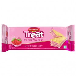 Britannia Treat Strawberry Wafers - 55gm  (Pack of 20)