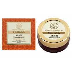 Khadi Natural Wine Grapefruit Lip Balm with Beeswax and Shea Butter, 5gm