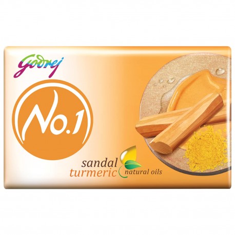 Godrej No.1 Sandal and Turmeric Soap -  150gm (Pack of 9)