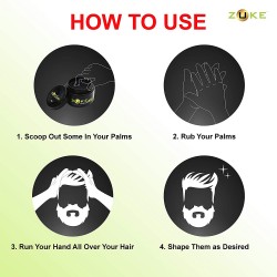 ZUKE HAIR STYLING WAX 100 gm Ultra hold wax)