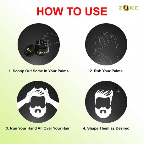 ZUKE HAIR STYLING WAX 100 gm Ultra hold wax)