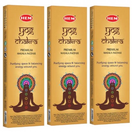 Hem Yog Chakra Incense Sticks - 50gm (Pack of 3)