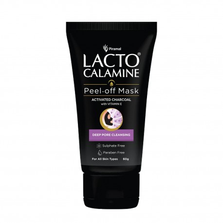 Lacto Calamine Face Peel Off Mask With Activated Charcoal And Vitamin E - 60gm