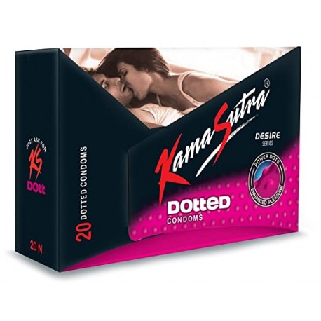 KamaSutra Dotted Condoms for Men - 20 Count