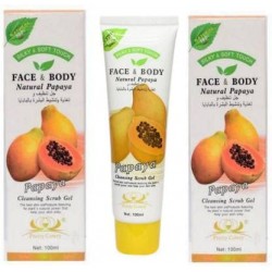 RDL Natural Papaya Cleaning Scrub Gel - 100ml (Pack of 2)