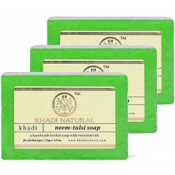 Khadi Natural Neem Tulsi Soap 125g (Pack Of 3)
