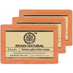 Khadi Natural Honey Glycerine Soap 125g (Pack of 3)